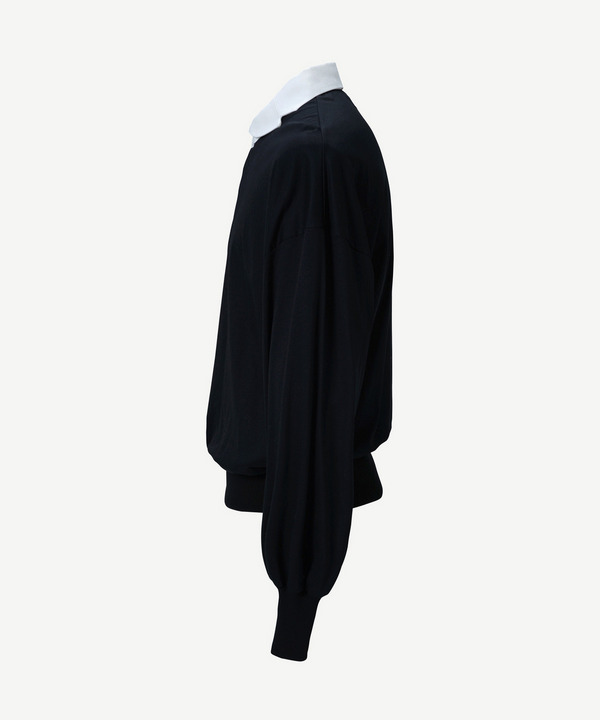 NOTCHED COLLAR POLO SHIRT 詳細画像 NAVY 3