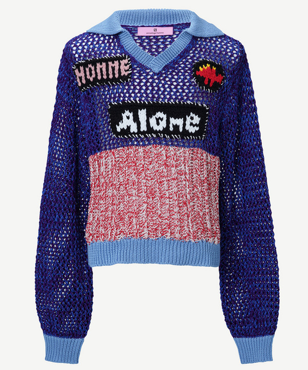 HAND KNIT WAPPEN SOCCER SHIRTS 詳細画像 PURPLE 1