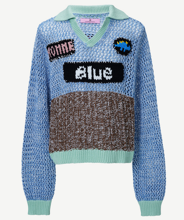 HAND KNIT WAPPEN SOCCER SHIRTS 詳細画像 L.BLUE 1