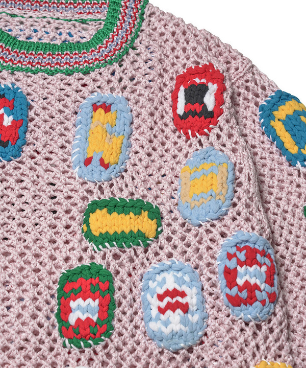 HAND KNIT WAPPEN PULLOVER 詳細画像 PINK 5