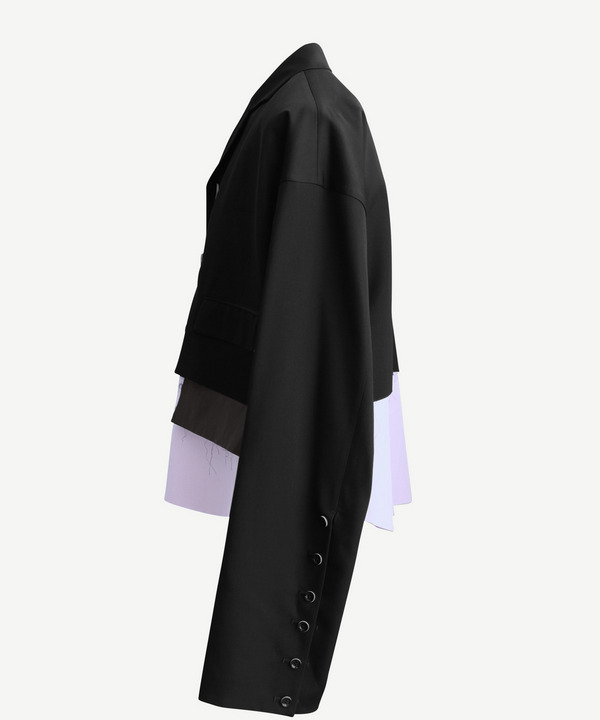 SHORT LAYER TAILORED JACKET 詳細画像 BLACK 2