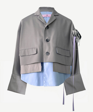 nori enomoto × anrealage homme SHORT LAYER TAILORED JACKET 詳細画像
