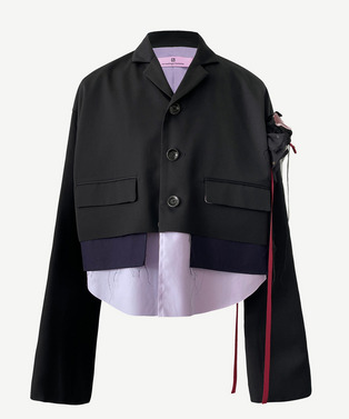 nori enomoto × anrealage homme SHORT LAYER TAILORED JACKET 詳細画像