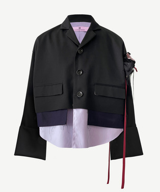 nori enomoto × anrealage homme SHORT LAYER TAILORED JACKET 詳細画像