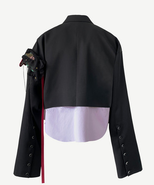 nori enomoto × anrealage homme SHORT LAYER TAILORED JACKET 詳細画像