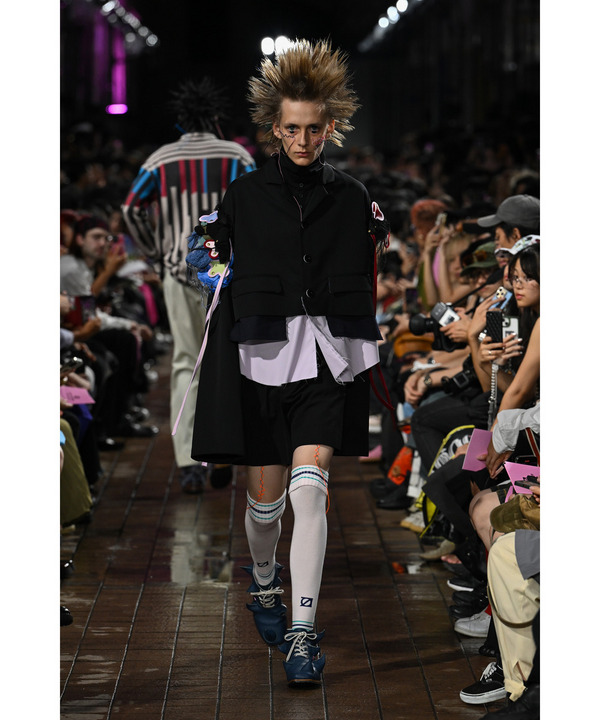 nori enomoto × anrealage homme SHORT LAYER TAILORED JACKET 詳細画像 BLACK 9