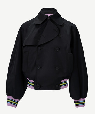 SHORT TRENCH RIB JACKET 詳細画像