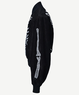 PATCHWORK BONE LACE BOMBER BLOUSON 詳細画像