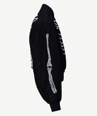 PATCHWORK BONE LACE BOMBER BLOUSON 詳細画像
