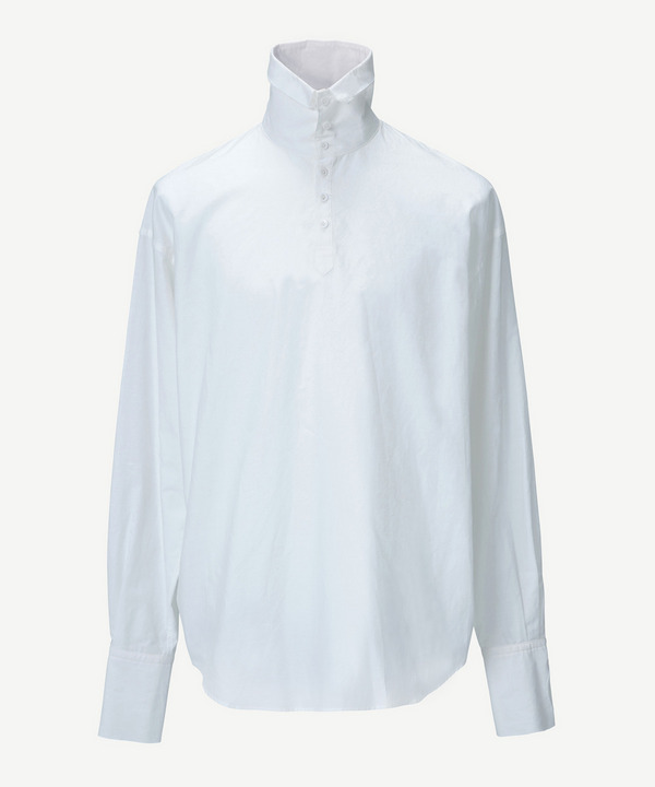 HIGH NECK LAYER SHIRT 詳細画像 WHITE 1