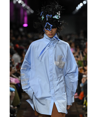 HOMME PATCHWORK LONG SHIRT 詳細画像
