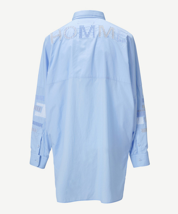 HOMME PATCHWORK LONG SHIRT 詳細画像 BLUE 3