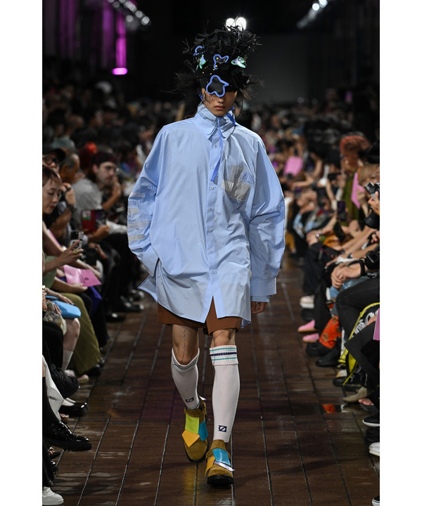 HOMME PATCHWORK LONG SHIRT 詳細画像 BLUE 8