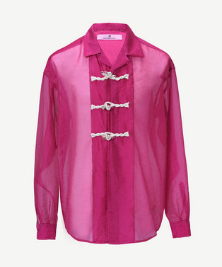 FLOWER TOGGLE ORGANDY SHIRTS