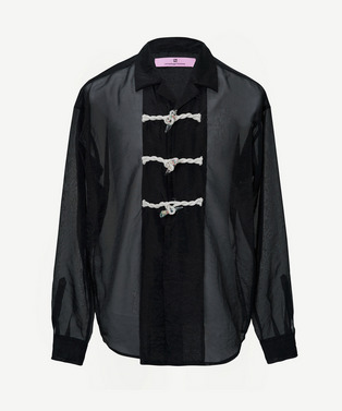 FLOWER TOGGLE ORGANDY SHIRTS 詳細画像