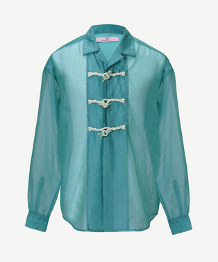 FLOWER TOGGLE ORGANDY SHIRTS