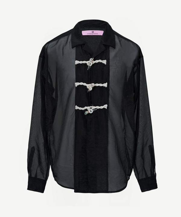 FLOWER TOGGLE ORGANDY SHIRTS 詳細画像 PINK 3