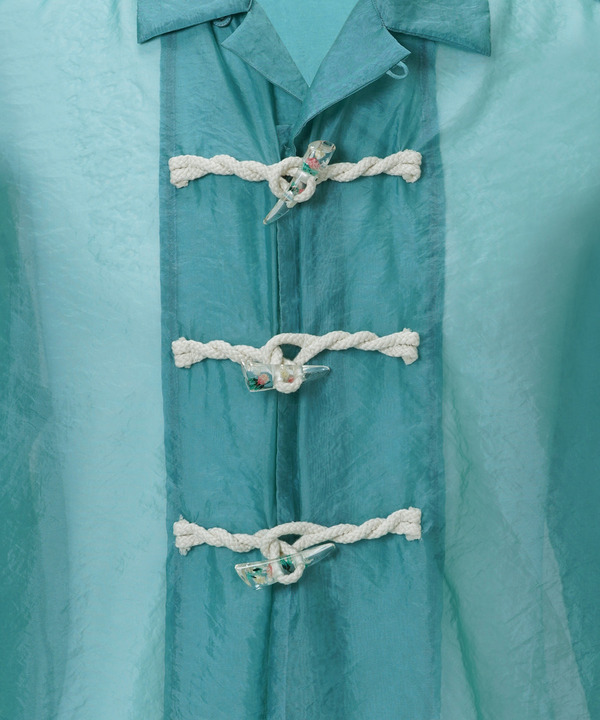 FLOWER TOGGLE ORGANDY SHIRTS 詳細画像 PINK 6