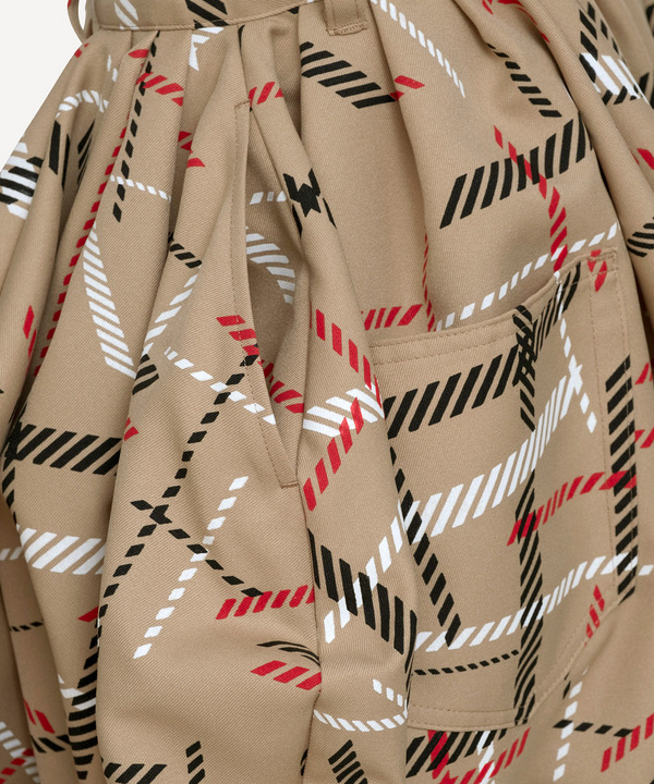 WIND BLOW CHECK SHORTS 詳細画像 BEIGE 4