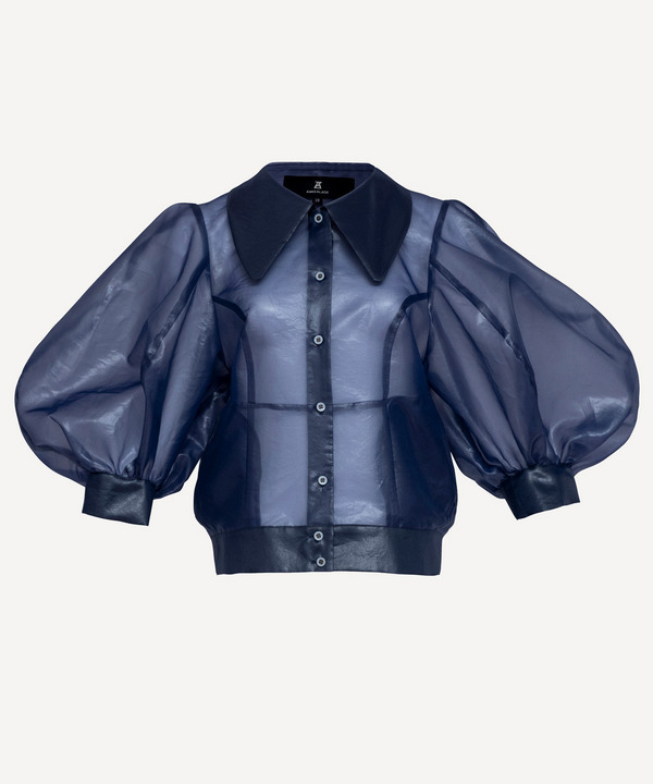 WINDPROOF ORGANDY BLOUSE 詳細画像 NAVY 4