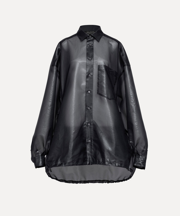WINDPROOF ORGANDY SHIRTS 詳細画像 BLACK 2