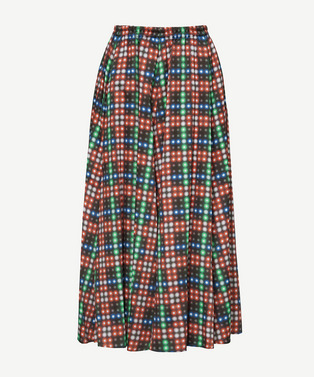 LED CHECK SKIRT