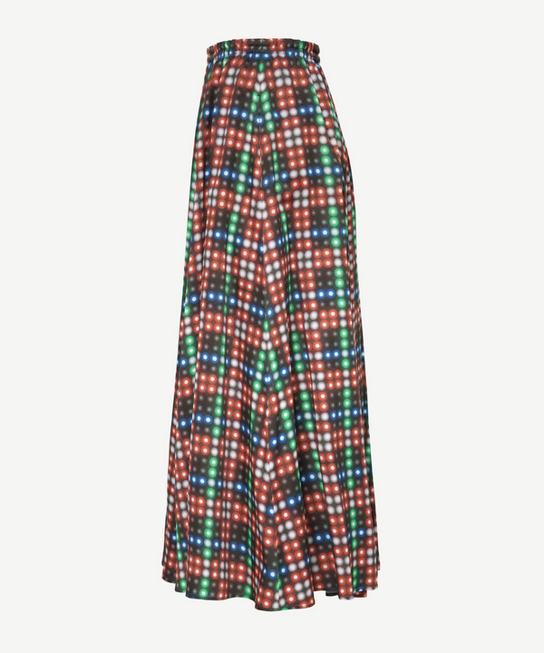 LED CHECK SKIRT 詳細画像 RED 2