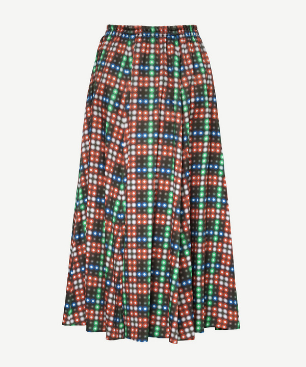 LED CHECK SKIRT 詳細画像 RED 3