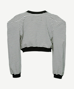 BOX LONG SLEEVE BORDER T-SHIRT 詳細画像