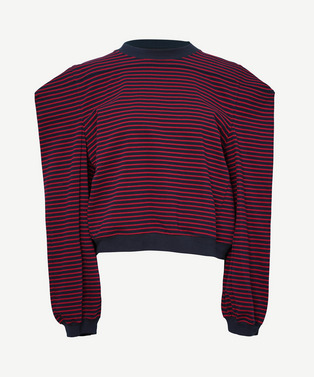 BOX LONG SLEEVE BORDER T-SHIRT 詳細画像