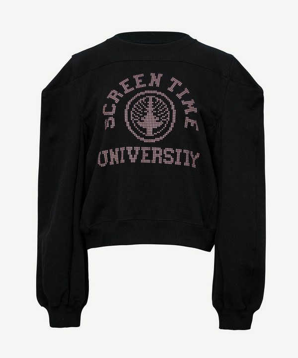 BOX CREW NECK SWEAT 詳細画像 BLACK 1