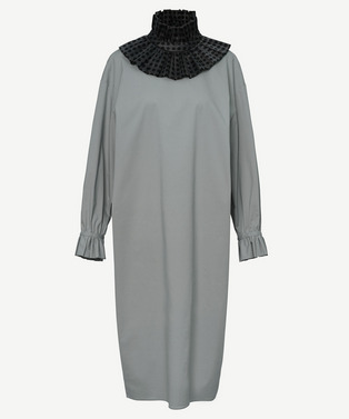 RUFFLE COLLAR DRESS