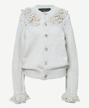 FRILL CARDIGAN