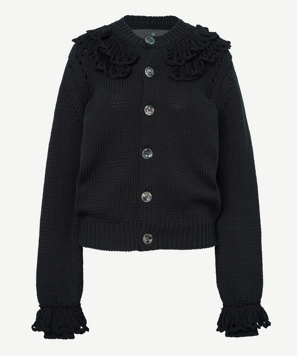 FRILL CARDIGAN 詳細画像 BLACK 1