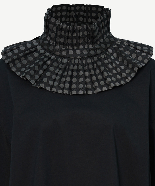 RUFFLE COLLAR BLOUSE 詳細画像 GRAY 6