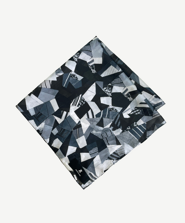 PATCHWORK PRINT HEADSCARF 詳細画像 MONOCHROME 1