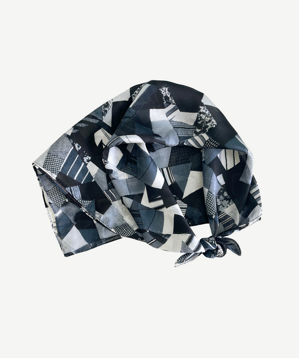 PATCHWORK PRINT HEADSCARF 詳細画像 MONOCHROME 5