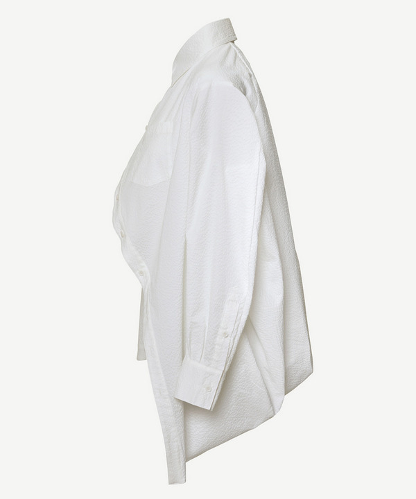 BALL SEERSUCKER SHIRT 詳細画像 WHITE&times;BLUE 3