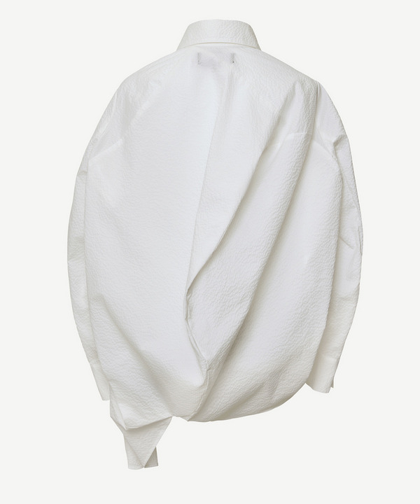 BALL SEERSUCKER SHIRT 詳細画像 WHITE&times;BLUE 4