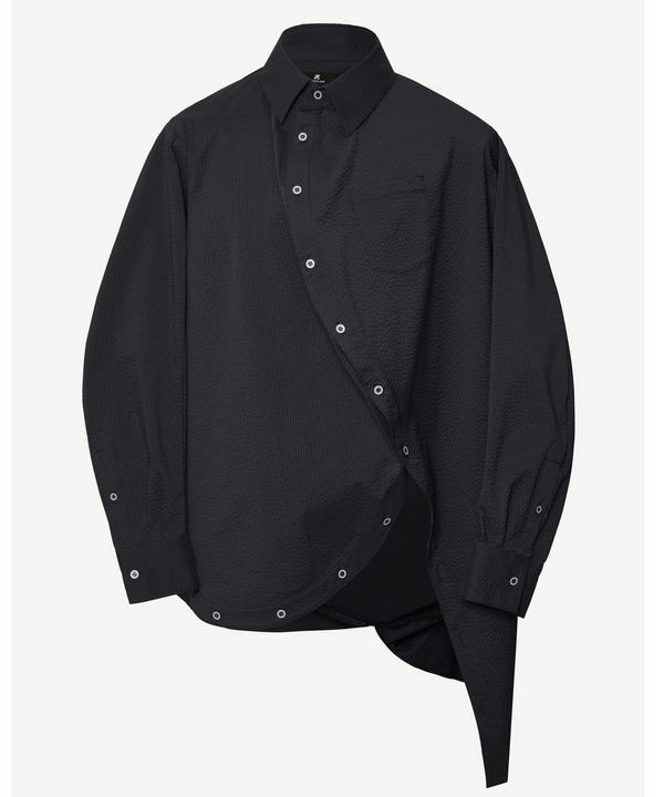 BALL SEERSUCKER SHIRT 詳細画像 WHITE&times;BLUE 7