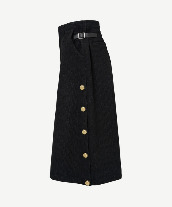 BUTTON TWEED SHORTS 詳細画像 BLACK 2