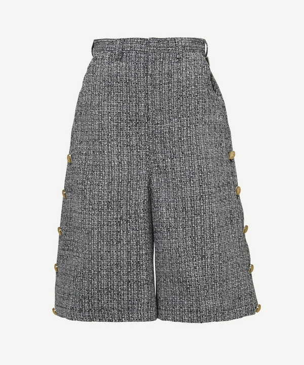 BUTTON TWEED SHORTS 詳細画像 BLACK 3