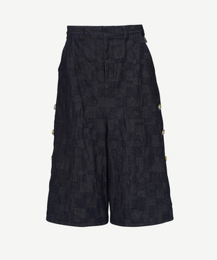 BUTTON DENIM SHORTS
