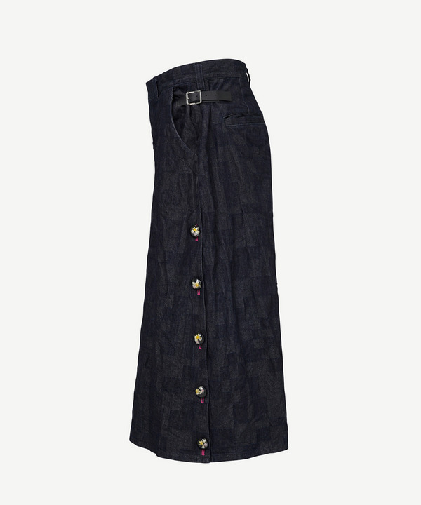 BUTTON DENIM SHORTS 詳細画像 BLACK 3