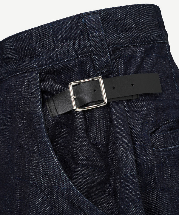 BUTTON DENIM SHORTS 詳細画像 BLACK 5