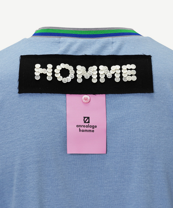 HOMME BUTTON T-SHIRT 詳細画像 SAX 4