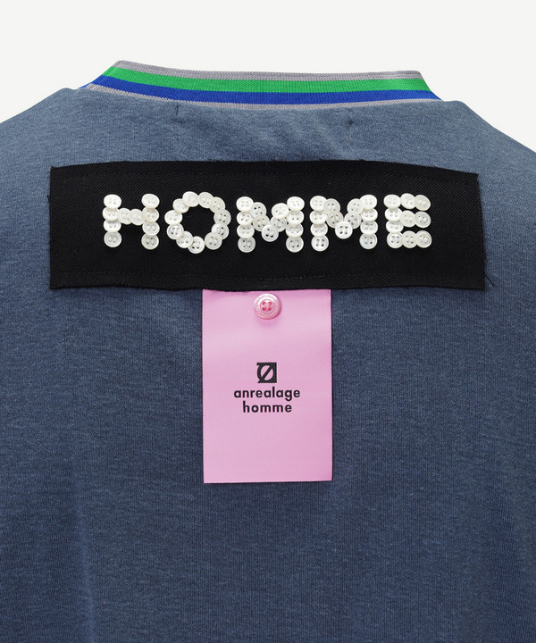 HOMME BUTTON T-SHIRT 詳細画像 SAX 6