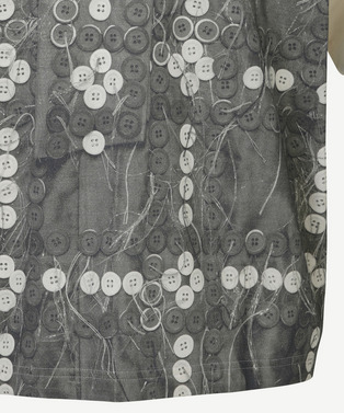 PHOTO GRAPHIC CHECK BUTTON T-SHIRT 詳細画像