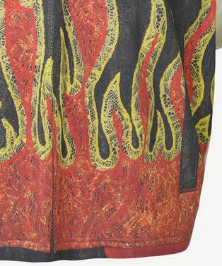 PHOTO GRAPHIC FIRE LACE T-SHIRT 詳細画像