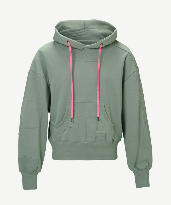 PATCHWORK SWEAT HOODIE 詳細画像 BLACK 3